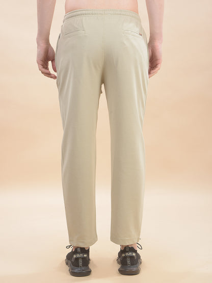 Track Pants for Men l Breathable & Soft with Color Fastness Regular Fit Poly Cotton Solid Pattern Drawstring Closure