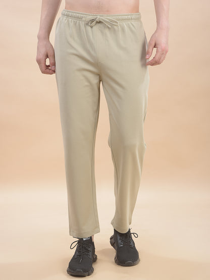Track Pants for Men l Breathable & Soft with Color Fastness Regular Fit Poly Cotton Solid Pattern Drawstring Closure