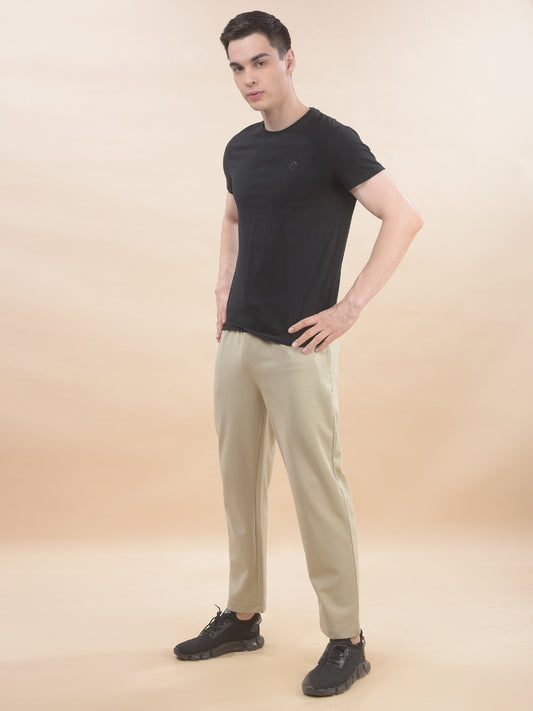 Track Pants for Men l Breathable & Soft with Color Fastness Regular Fit Poly Cotton Solid Pattern Drawstring Closure