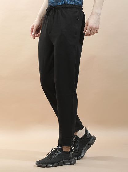Track Pants for Men l Breathable & Soft with Color Fastness Regular Fit Polycotton Solid Pattern Drawstring Closure