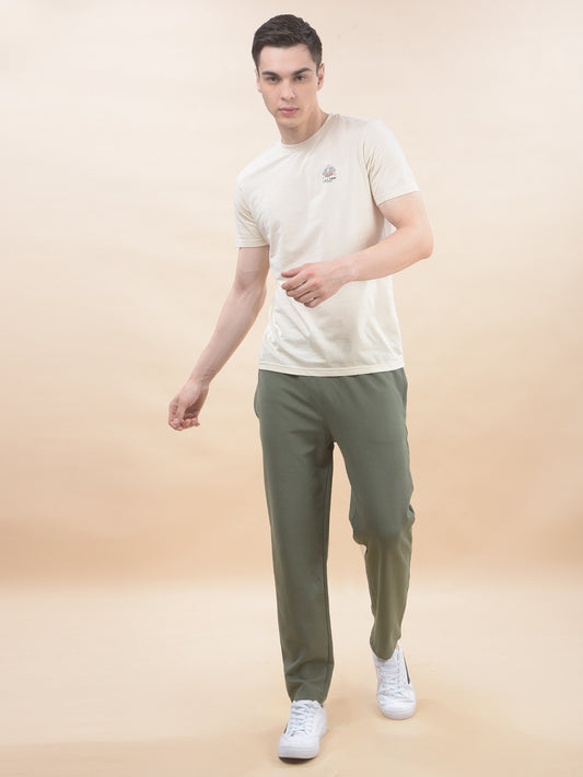 Track Pants for Men l Breathable & Soft with Color Fastness Regular Fit Poly Cotton Solid Pattern Drawstring Closure