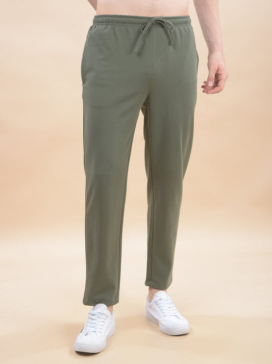 Track Pants for Men l Breathable & Soft with Color Fastness Regular Fit Poly Cotton Solid Pattern Drawstring Closure