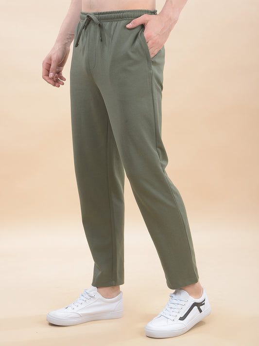 Track Pants for Men l Breathable & Soft with Color Fastness Regular Fit Poly Cotton Solid Pattern Drawstring Closure