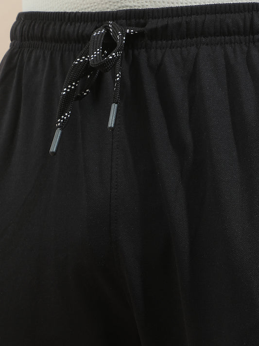 Track Pants for Men l Breathable & Soft with Color Fastness Regular Fit Cotton Blend Solid Pattern Drawstring Closure