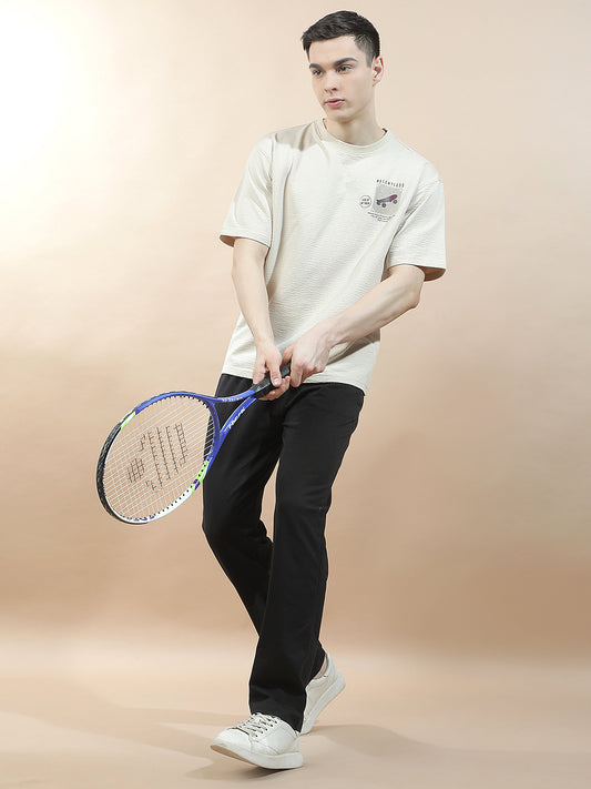 Track Pants for Men l Breathable & Soft with Color Fastness Regular Fit Cotton Blend Solid Pattern Drawstring Closure