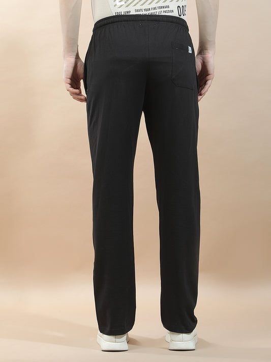 Track Pants for Men l Breathable & Soft with Color Fastness Regular Fit Cotton Blend Solid Pattern Drawstring Closure