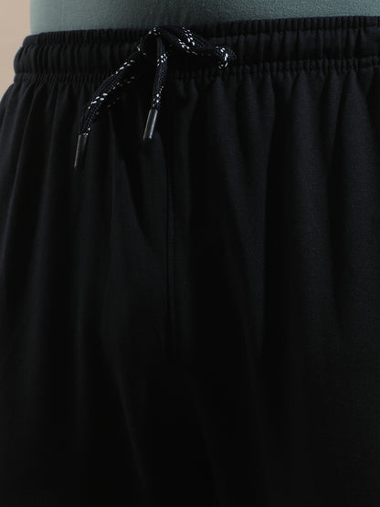 Track Pants for Men l Breathable & Soft with Color Fastness Regular Fit Cotton Blend Solid Pattern Drawstring Closure