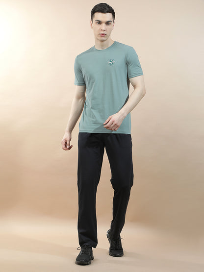 Track Pants for Men l Breathable & Soft with Color Fastness Regular Fit Cotton Blend Solid Pattern Drawstring Closure
