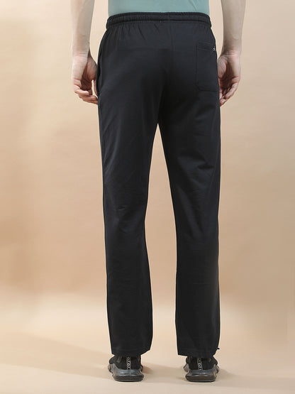 Track Pants for Men l Breathable & Soft with Color Fastness Regular Fit Cotton Blend Solid Pattern Drawstring Closure