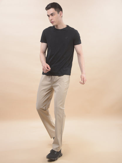 Track Pants for Men l Breathable & Soft with Color Fastness Regular Fit Polyester Solid Pattern Drawstring Closure