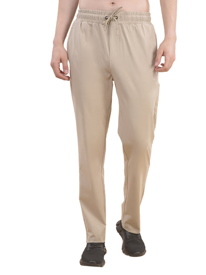 Track Pants for Men l Breathable & Soft with Color Fastness Regular Fit Polyester Solid Pattern Drawstring Closure