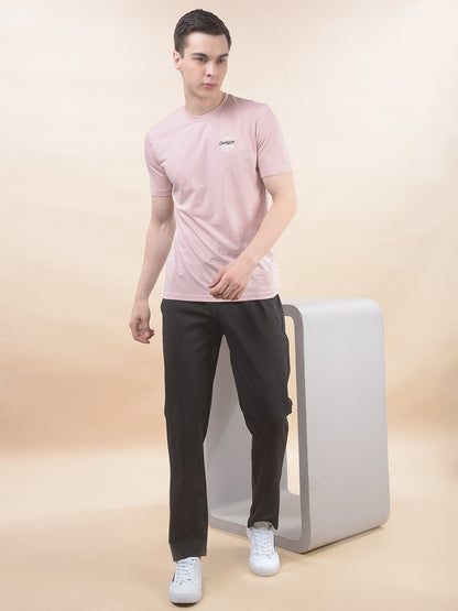 Track Pants for Men l Breathable & Soft with Color Fastness Regular Fit Polyester Solid Pattern Drawstring Closure