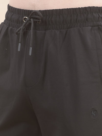 Track Pants for Men l Breathable & Soft with Color Fastness Regular Fit Polyester Solid Pattern Drawstring Closure