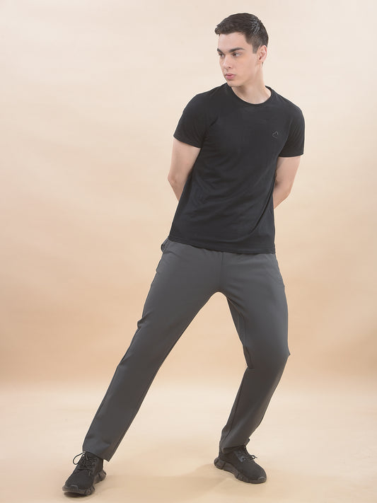 Track Pants for Men l Breathable & Soft with Color Fastness Regular Fit Polyester Solid Pattern Drawstring Closure