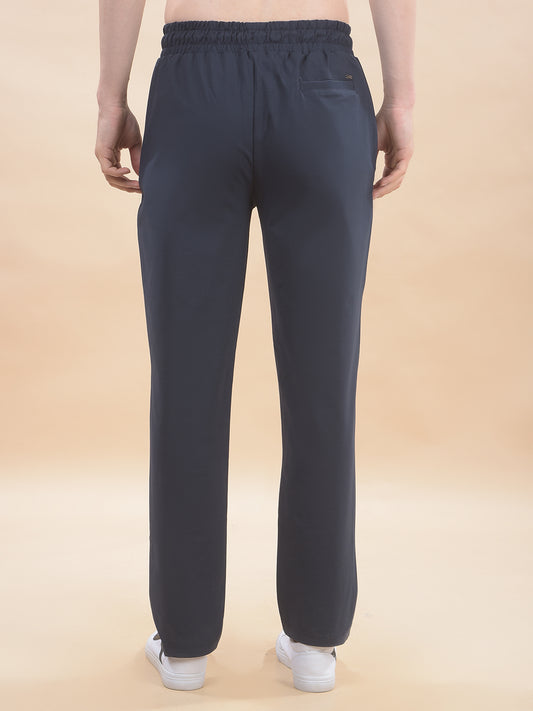 Track Pants for Men l Breathable & Soft with Color Fastness Regular Fit Polyester Solid Pattern Drawstring Closure