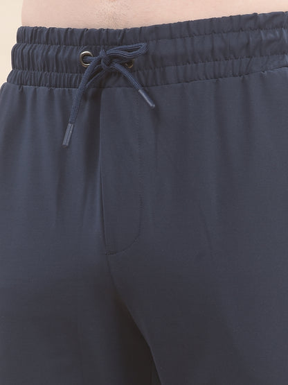 Track Pants for Men l Breathable & Soft with Color Fastness Regular Fit Polyester Solid Pattern Drawstring Closure