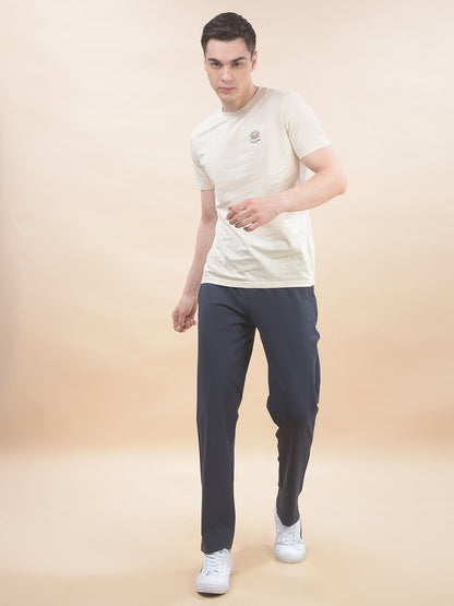 Track Pants for Men l Breathable & Soft with Color Fastness Regular Fit Polyester Solid Pattern Drawstring Closure