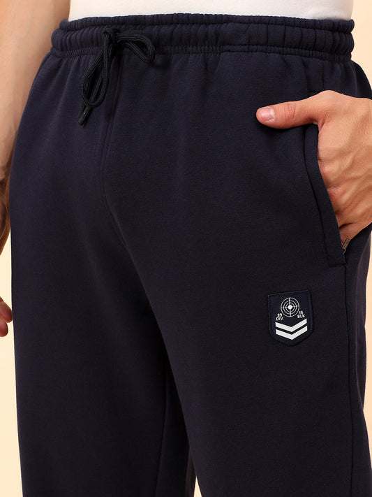 Track Suit for Men | Winter Wear Mock Collar with Full Zipper Upper Poly Cotton Fabric Colour Block Pattern