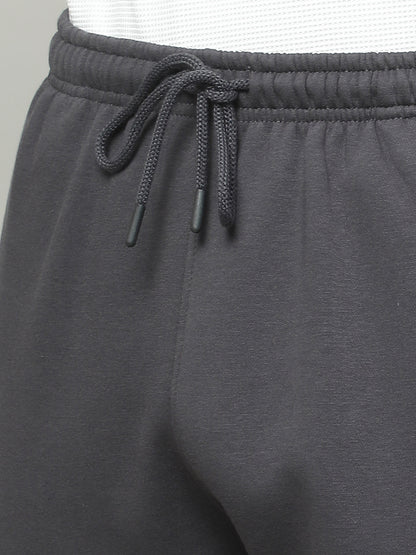 Track Pants for Men | Breathable & Soft with Color Fastness Regular Fit Fleece Solid Pattern Drawstring Closure