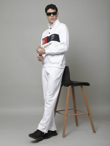 Track Pants for Men | Breathable & Soft with Color Fastness Regular Fit Fleece Printed Pattern Drawstring Closure