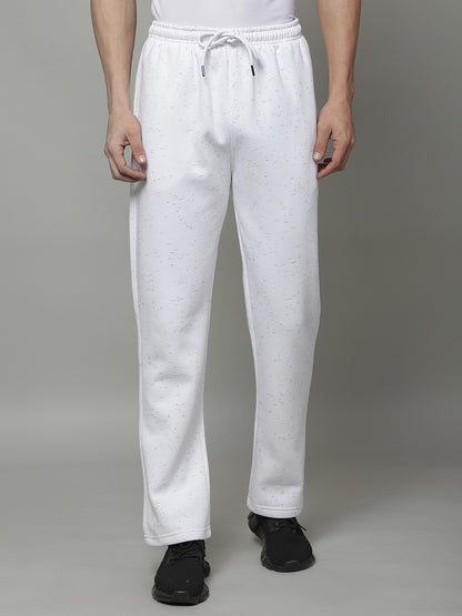Track Pants for Men | Breathable & Soft with Color Fastness Regular Fit Fleece Printed Pattern Drawstring Closure