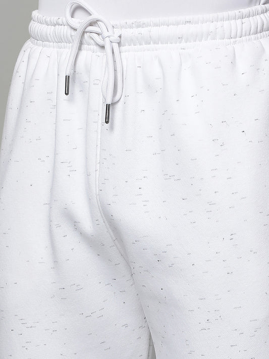 Track Pants for Men | Breathable & Soft with Color Fastness Regular Fit Fleece Printed Pattern Drawstring Closure