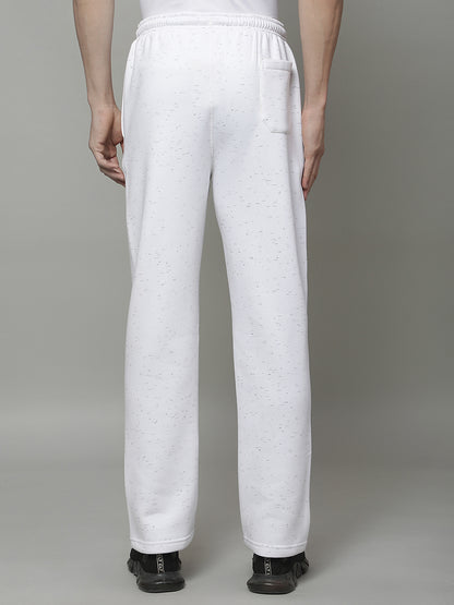 Track Pants for Men | Breathable & Soft with Color Fastness Regular Fit Fleece Printed Pattern Drawstring Closure