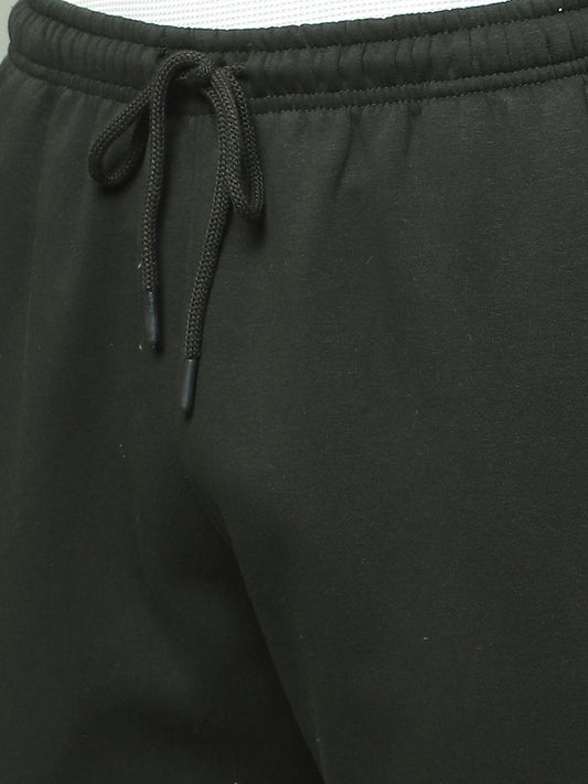 Track Pants for Men | Breathable & Soft with Color Fastness Regular Fit Fleece Solid Pattern Drawstring Closure