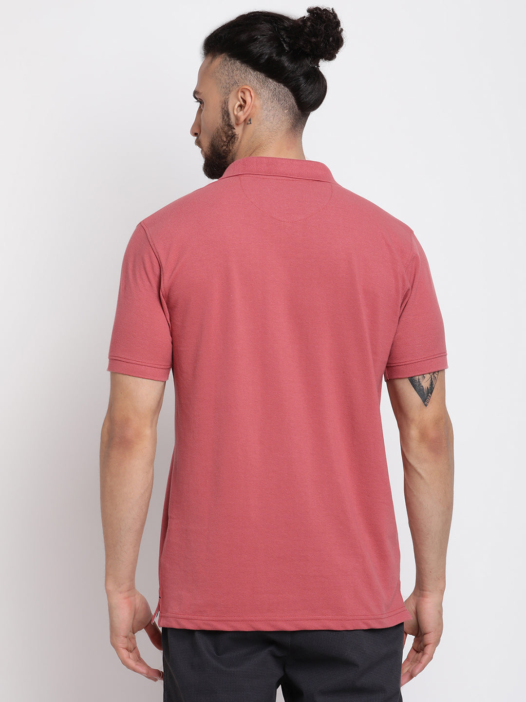 Cantabil Men's Dusty Pink T-Shirt (6767221506187)