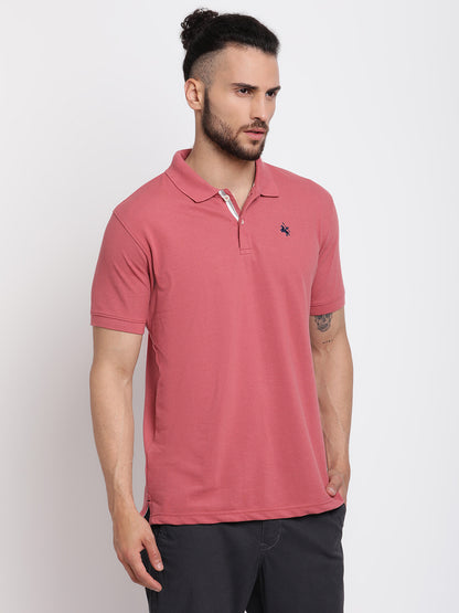 Cantabil Men's Dusty Pink T-Shirt (6767221506187)