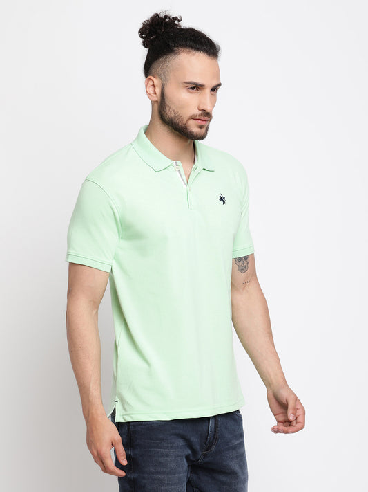 Cantabil Men's Light Green T-Shirt (6768387195019)