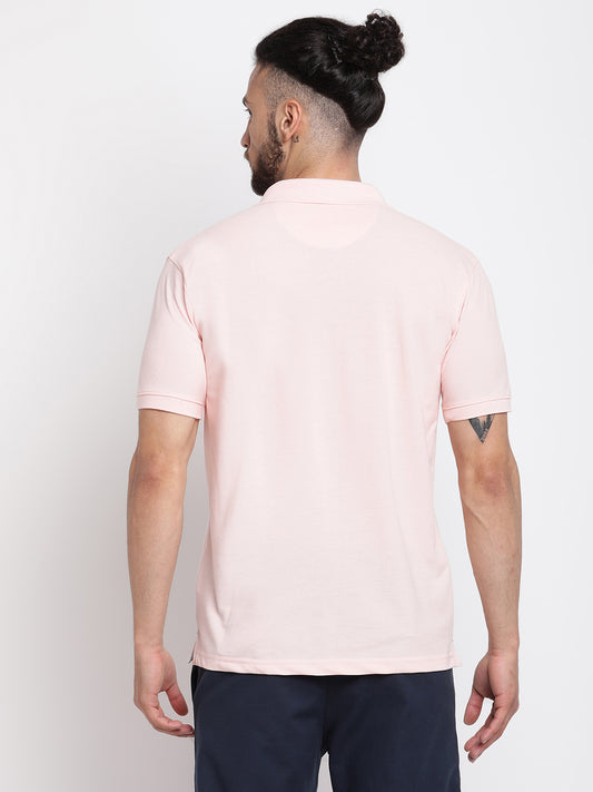 Cantabil Men's Light Pink T-Shirt (6768395157643)