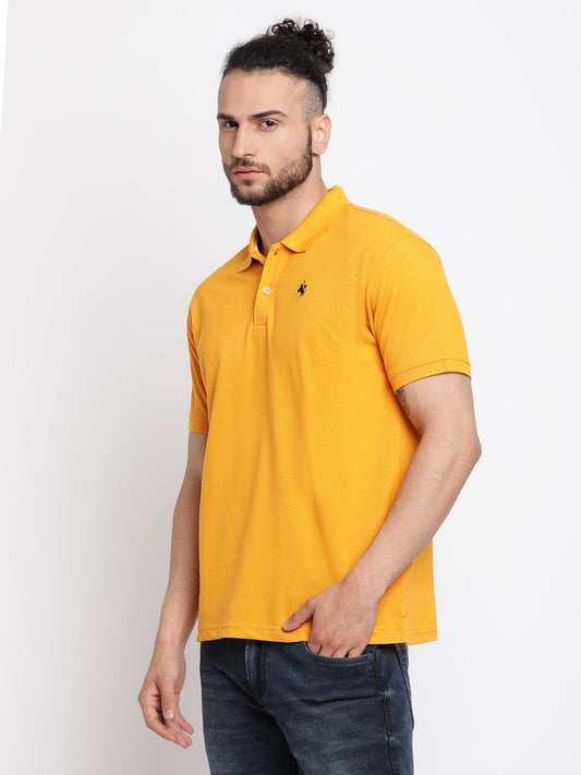Cantabil Men's Mustard T-Shirt (6768403775627)