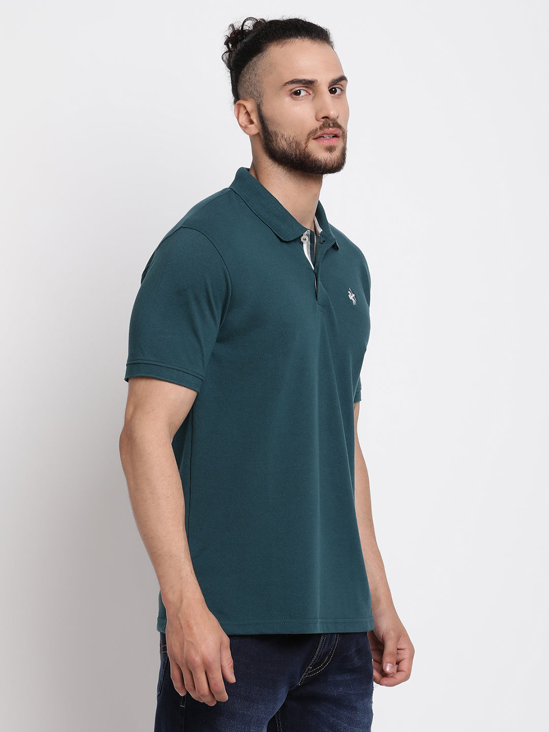 Cantabil Men's Teal T-Shirt (6768410951819)