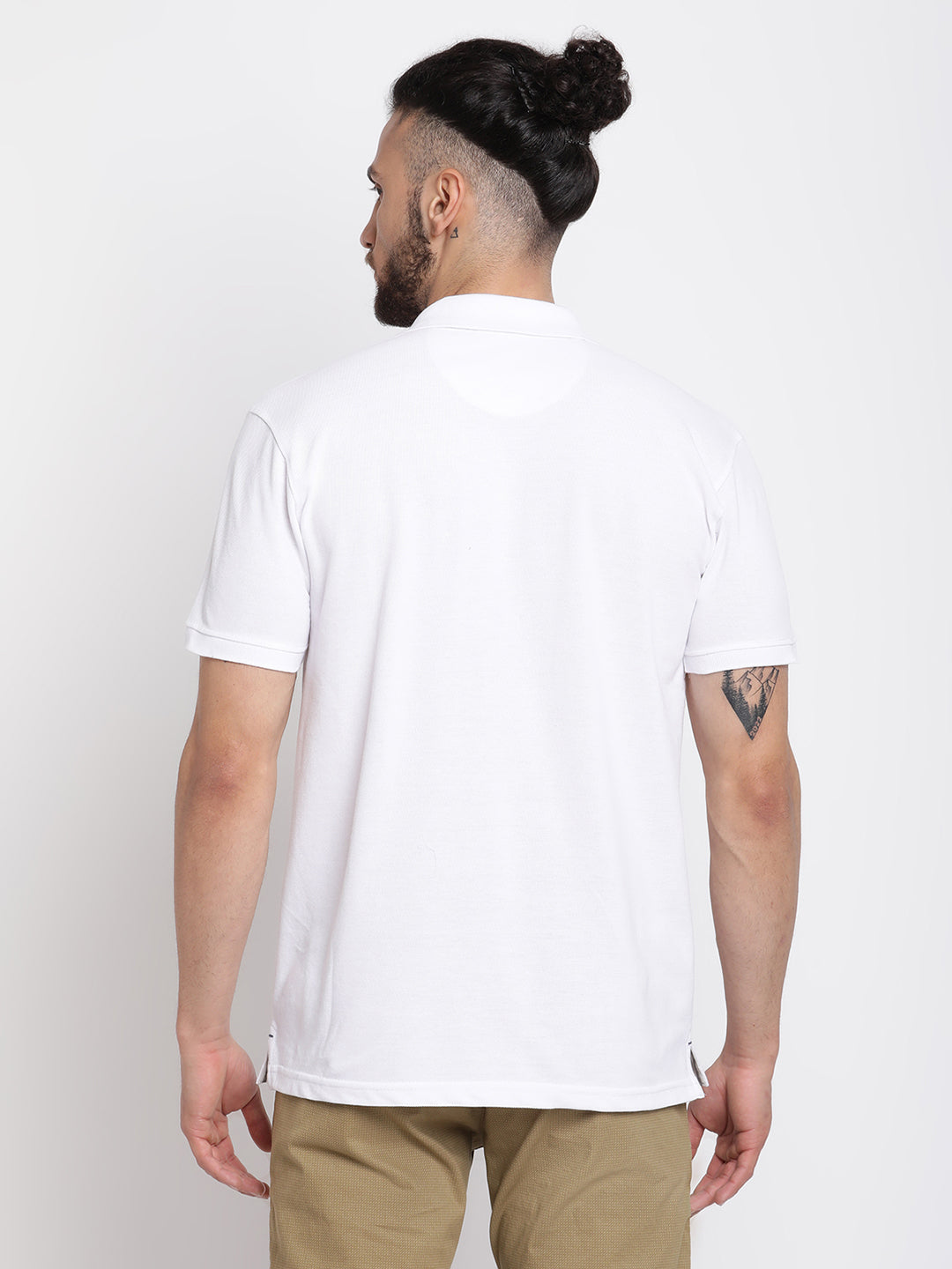 Cantabil Men's White T-Shirt (6768470786187)