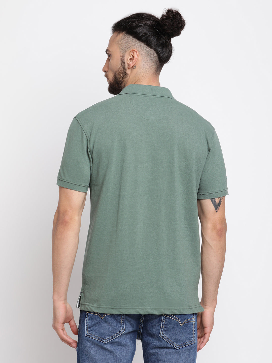 Cantabil Men's Green T-Shirt (6768495394955)