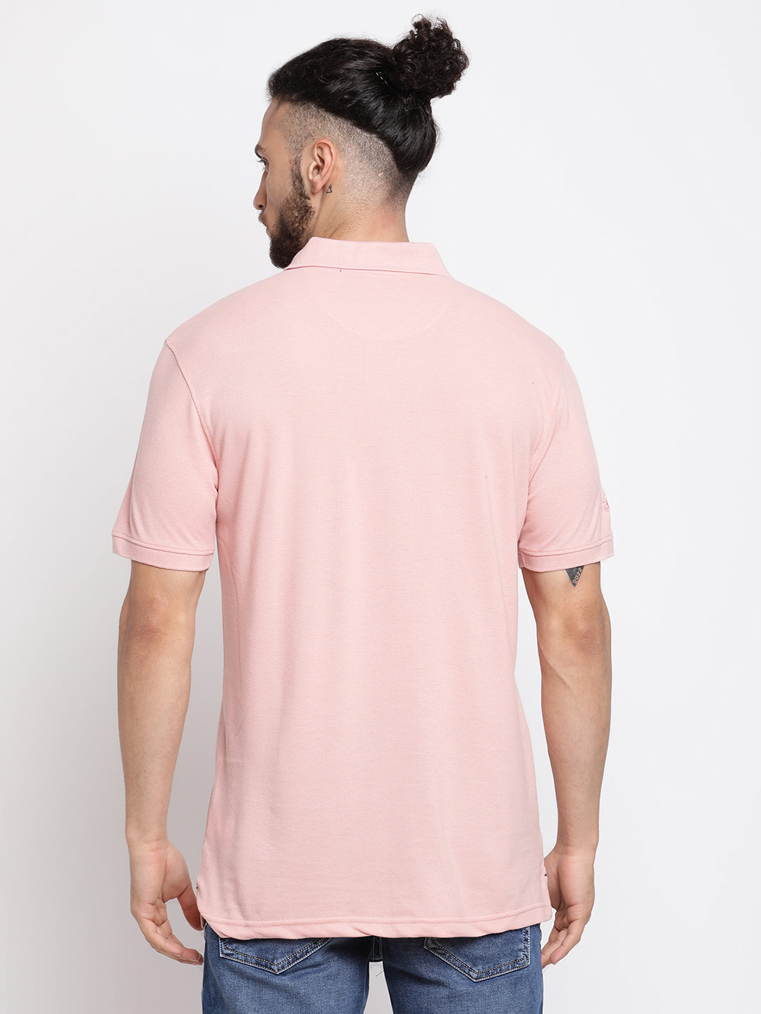 Cantabil Men's Pink T-Shirt (6768530391179)