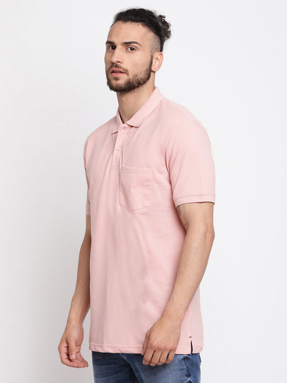 Cantabil Men's Pink T-Shirt (6768530391179)