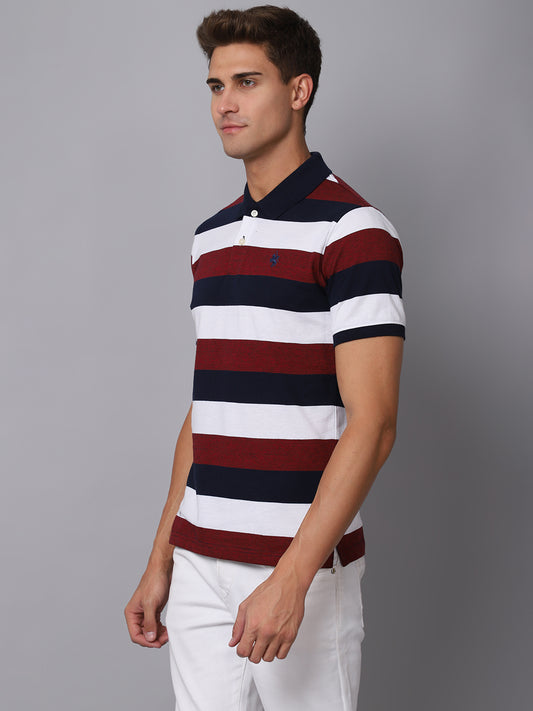 Cantabil Men's Maroon T-Shirt (6926200537227)