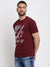 Cantabil Men's Maroon T-Shirt (6769738645643)