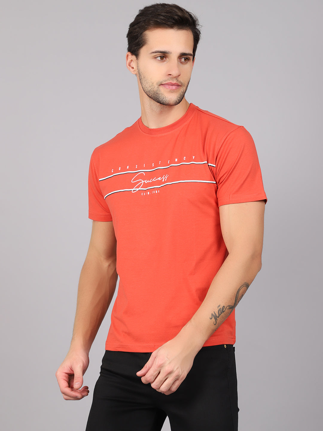 Cantabil Men's Rust T-Shirt (6842686210187)