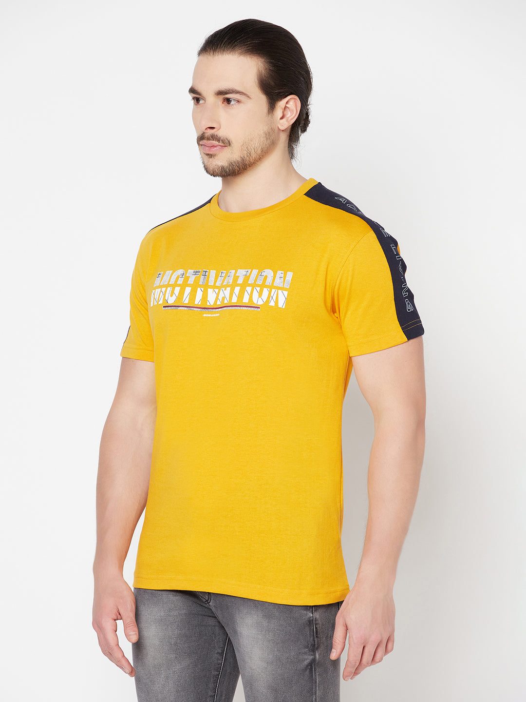 Cantabil Men's Mustard T-Shirt (6817084211339)