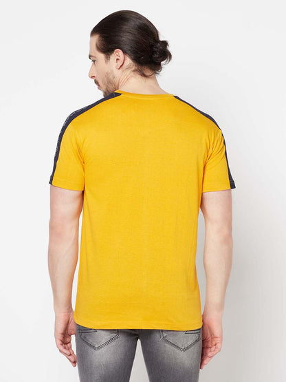 Cantabil Men's Mustard T-Shirt (6817084211339)