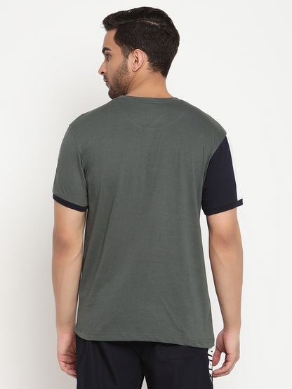 Cantabil Men's Green T-Shirt (6792960049291)