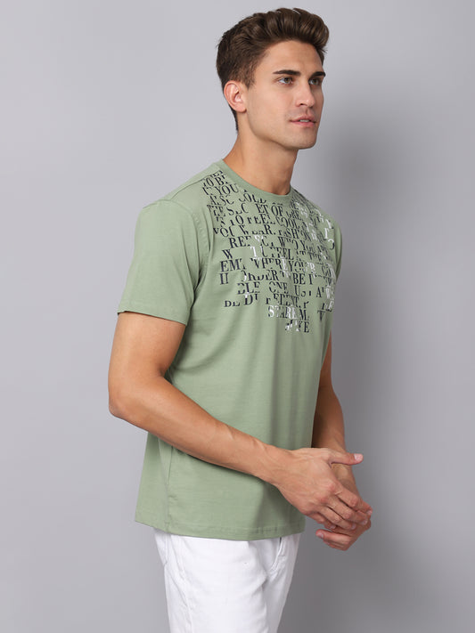 Cantabil Men's Green T-Shirt (6925056737419)