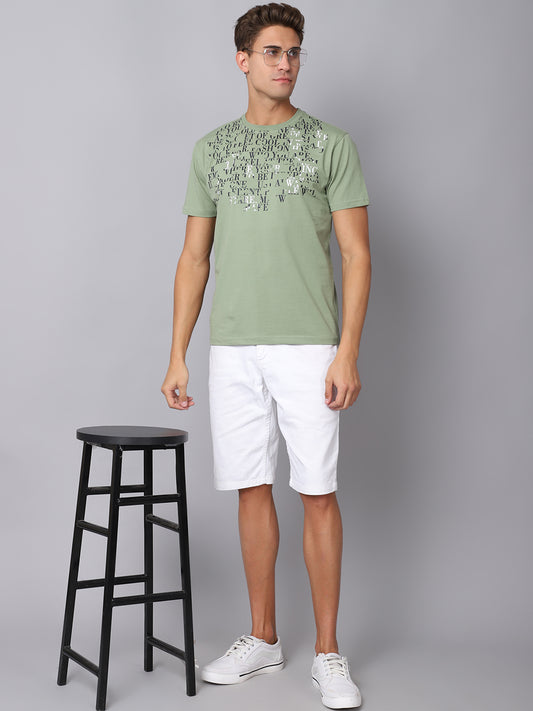 Cantabil Men's Green T-Shirt (6925056737419)