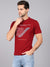 Cantabil Men's Maroon T-Shirt (6841191530635)