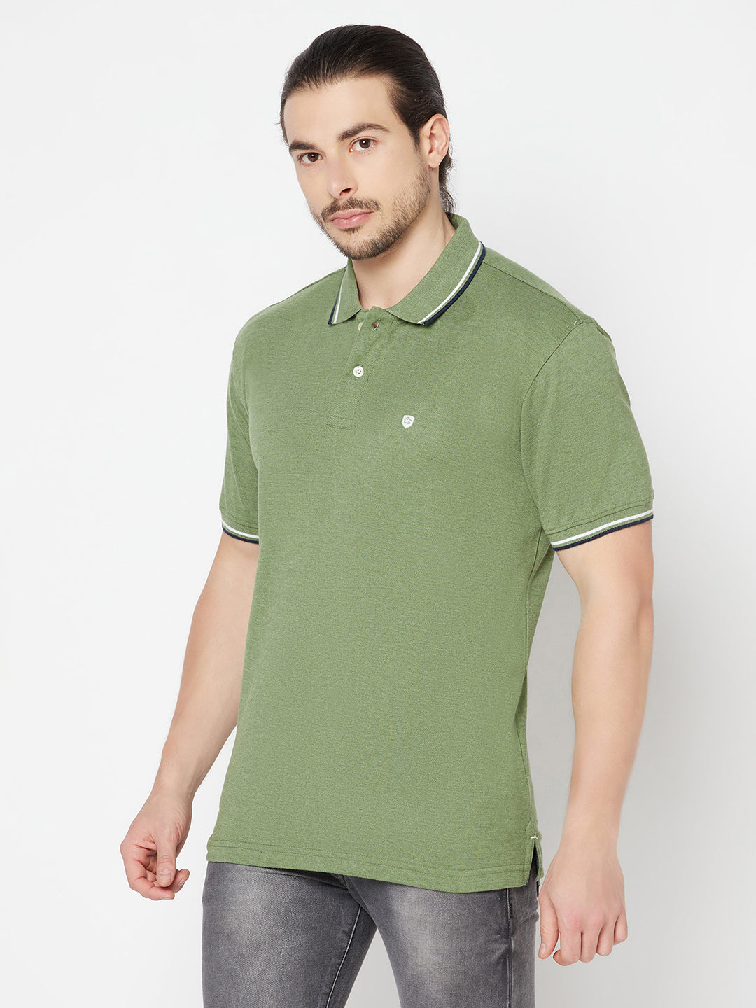 Cantabil Men's Green T-Shirt (6817215217803)