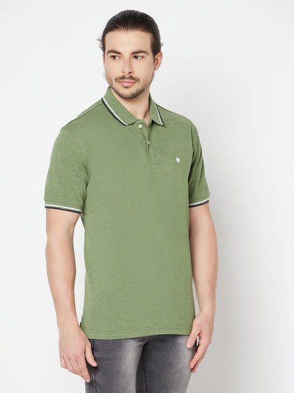 Cantabil Men's Green T-Shirt (6817215217803)