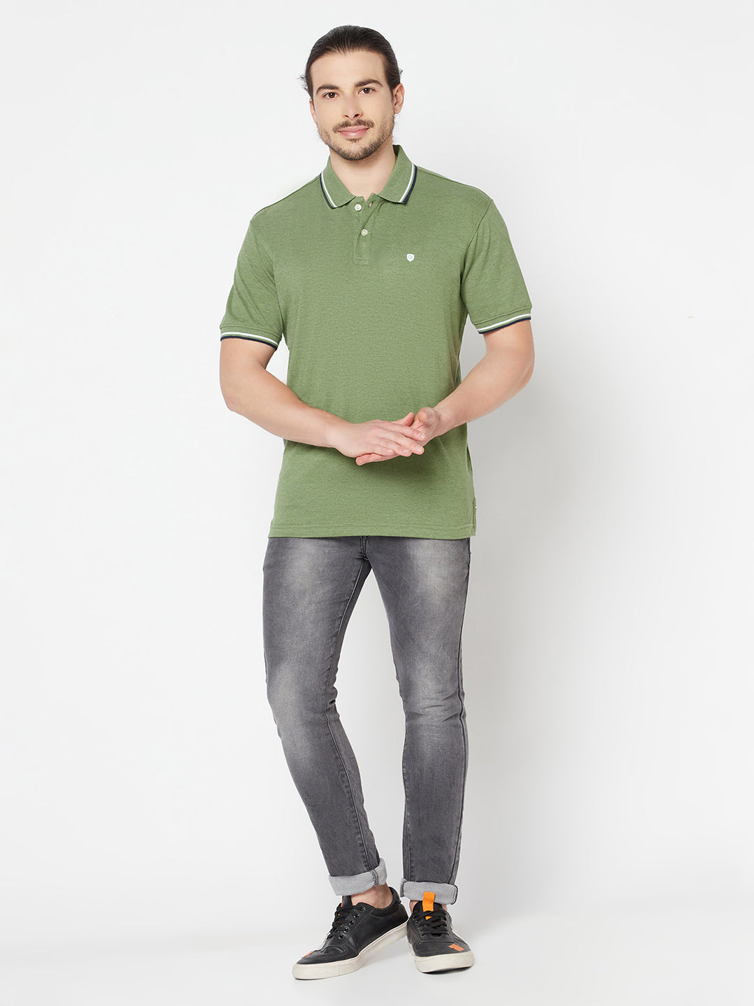 Cantabil Men's Green T-Shirt (6817215217803)